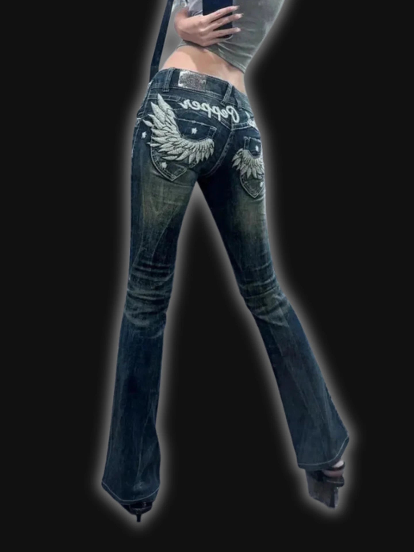American Babe Subculture Low Rise Jeans Vintage - DRACO COUTURE