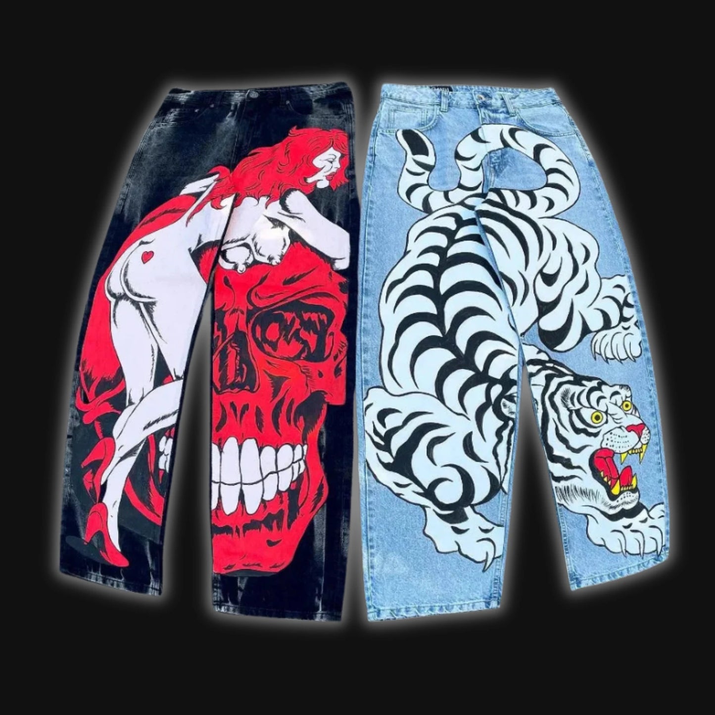 Y2K Baggy Jeans 2000s - DRACO COUTURE