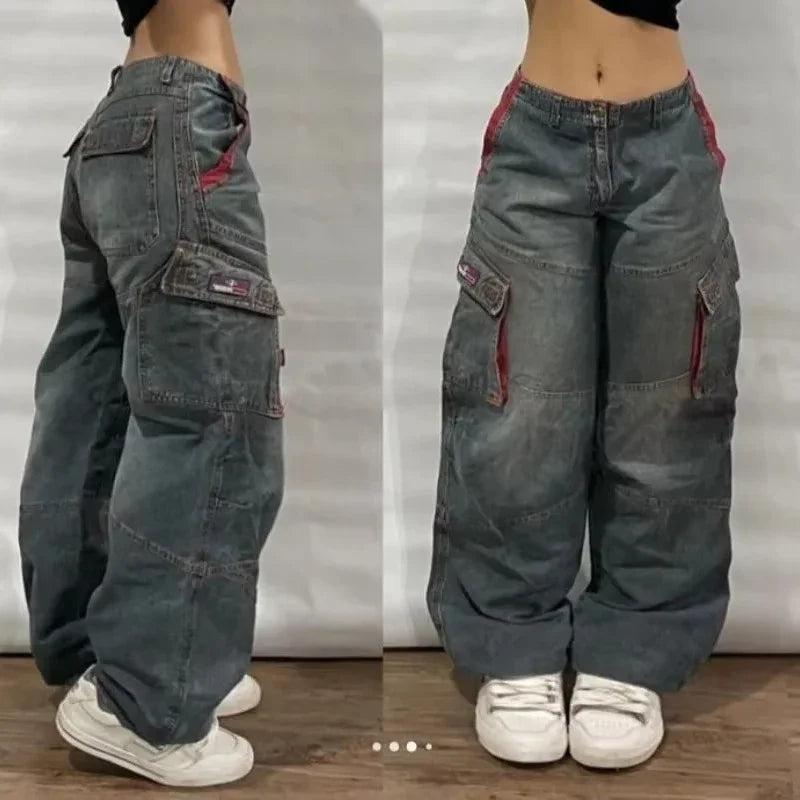 Loose Print Y2K Jeans (10+)