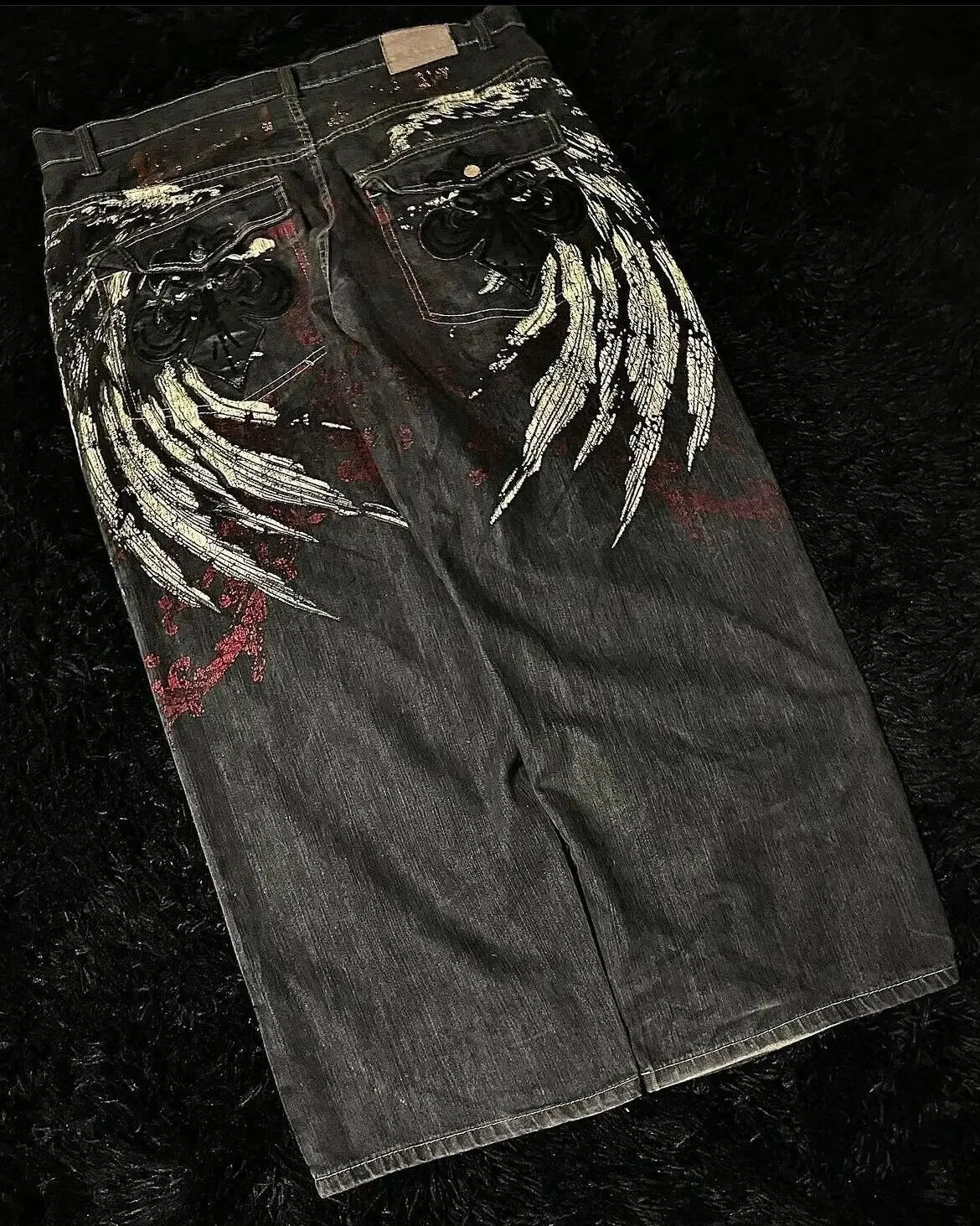 90s Gothic Washed Pants Jeans
