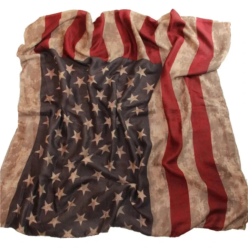 Fourth July American Scarf Plus Size 180cm*90cm - DRACO COUTURE