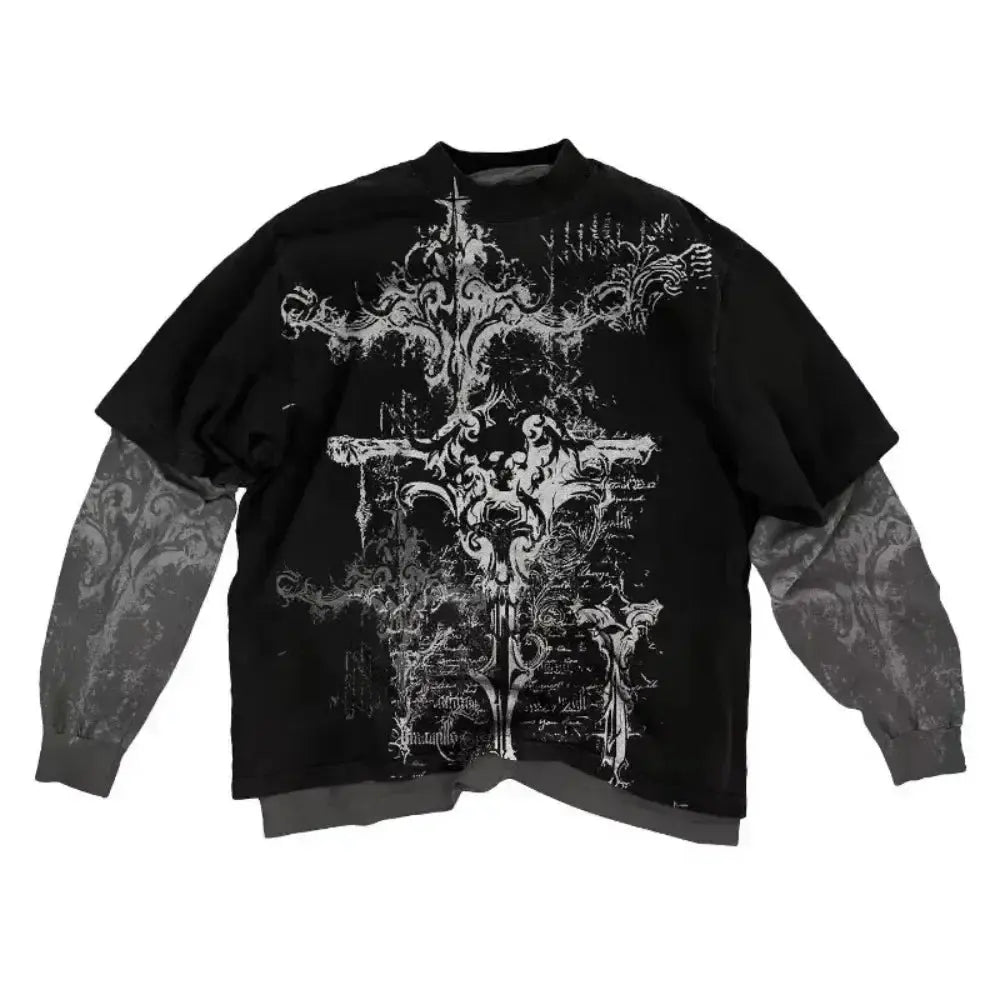 Y2K long sleeved T shirt - DRACO COUTURE