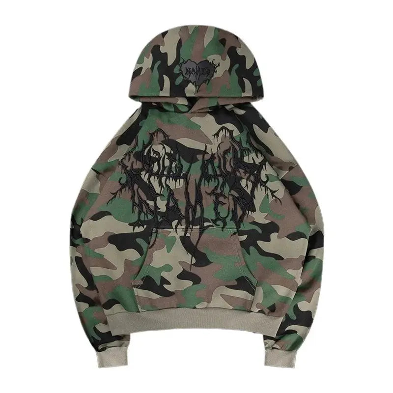 Dark Camouflage type Hoodie - DRACO COUTURE