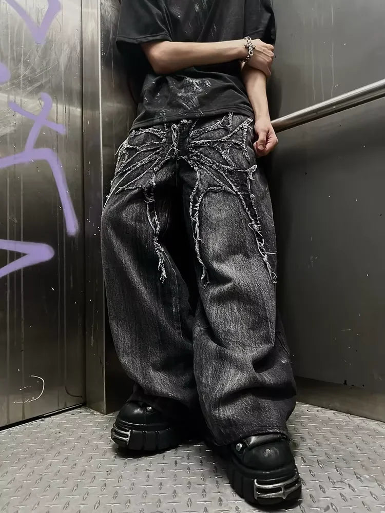 90s Gothic Washed Pants Jeans
