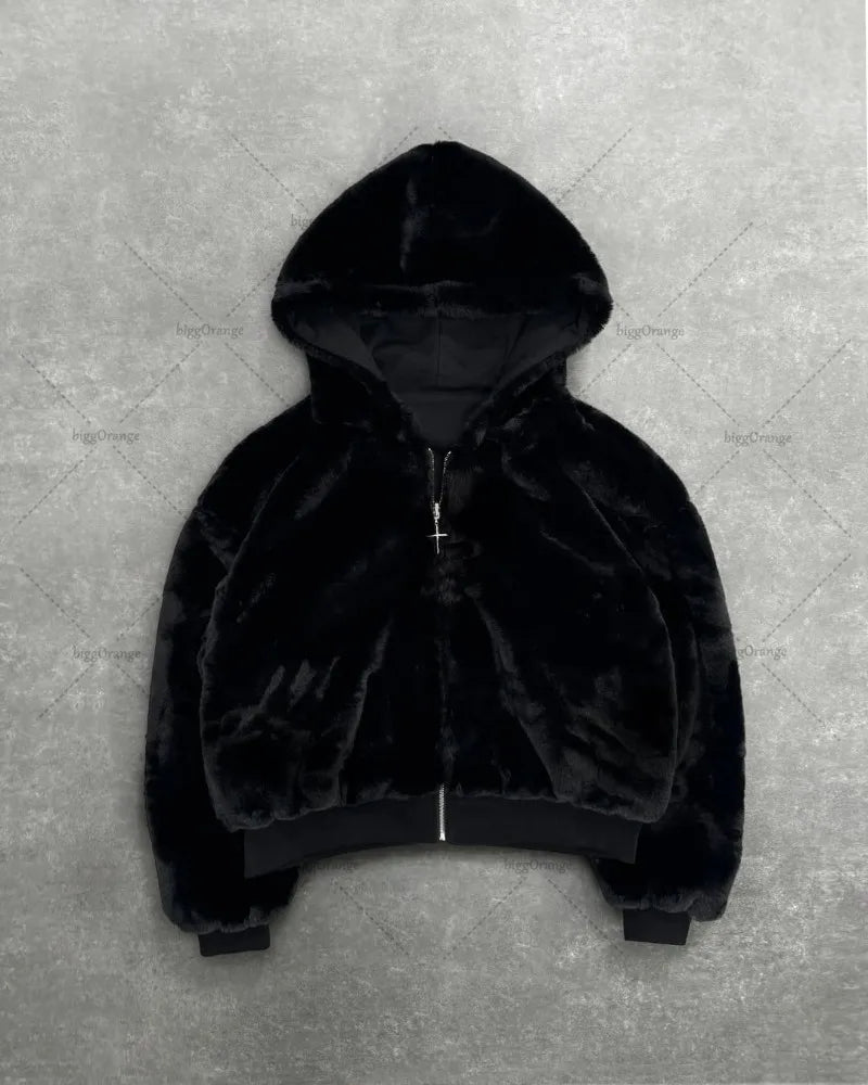 Leopard Print Two-sided Hoodie