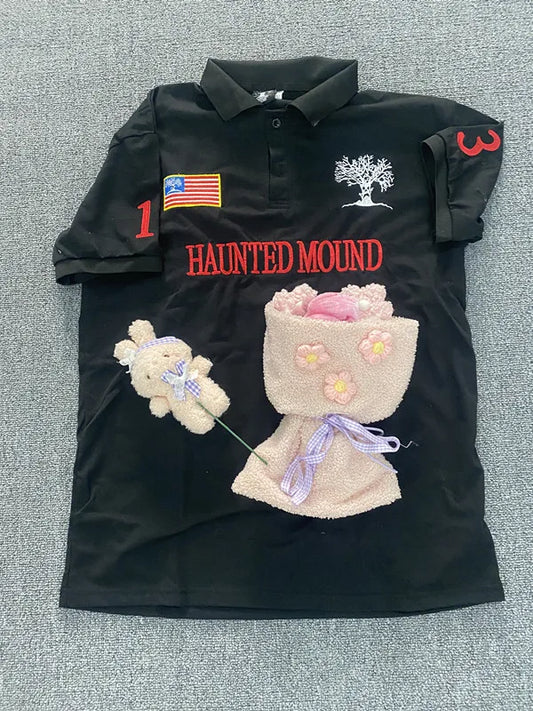 Geister-Poloshirt Y2K