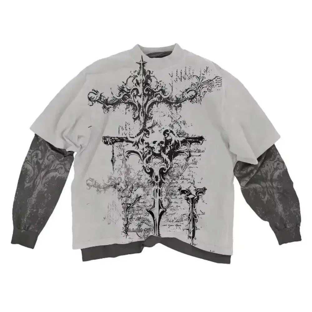 Y2K long sleeved T shirt - DRACO COUTURE