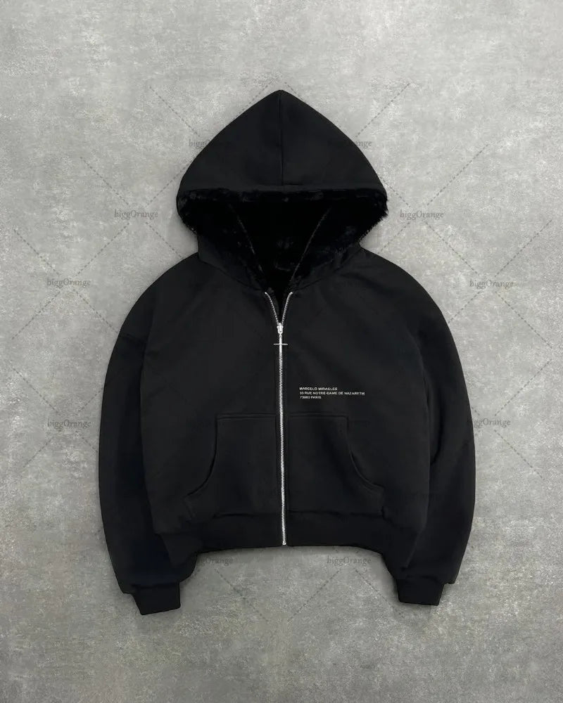 Leopard Print Two-sided Hoodie