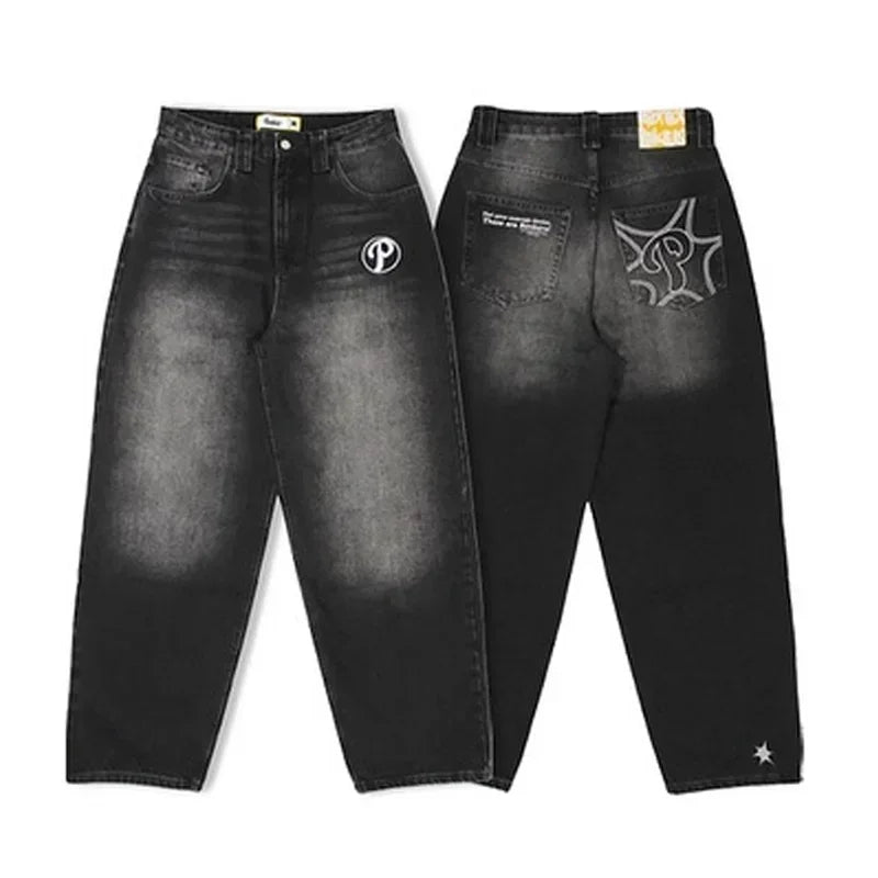 90s Gothic Washed Pants Jeans