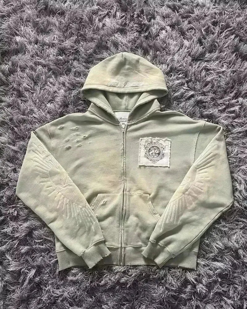 Zipper Hoodie Y2K - DRACO COUTURE