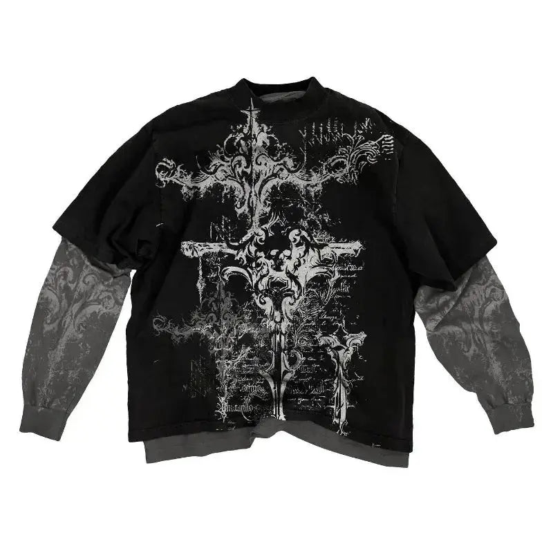 Y2K long sleeved T shirt - DRACO COUTURE