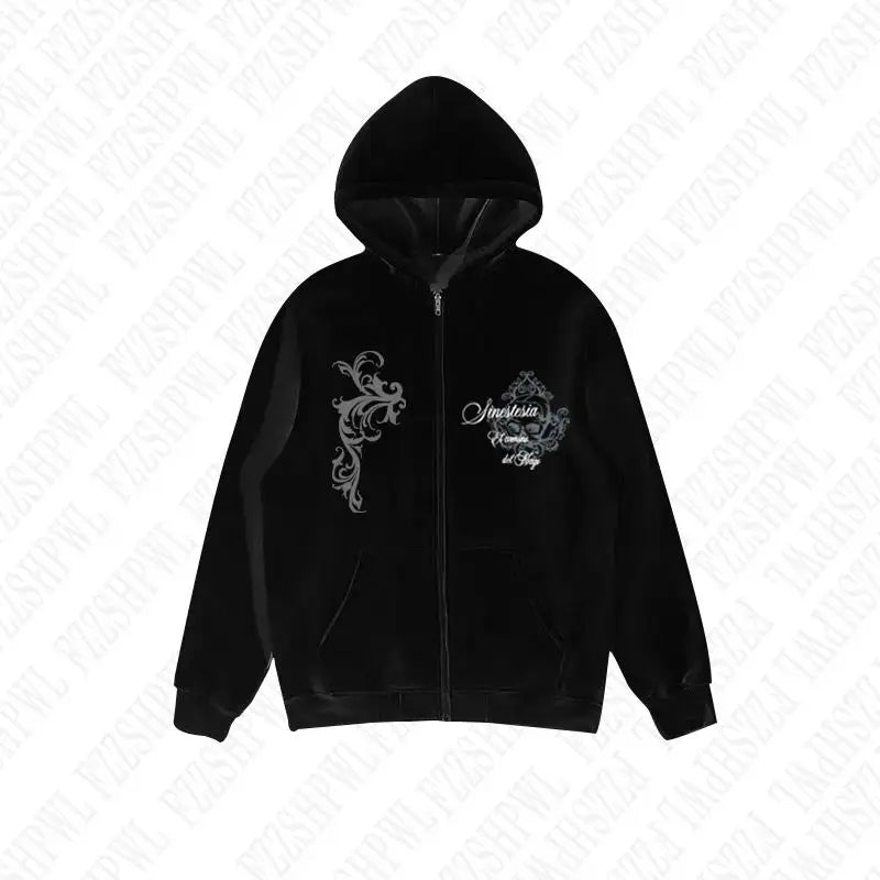 Dark Zip up Hoodie