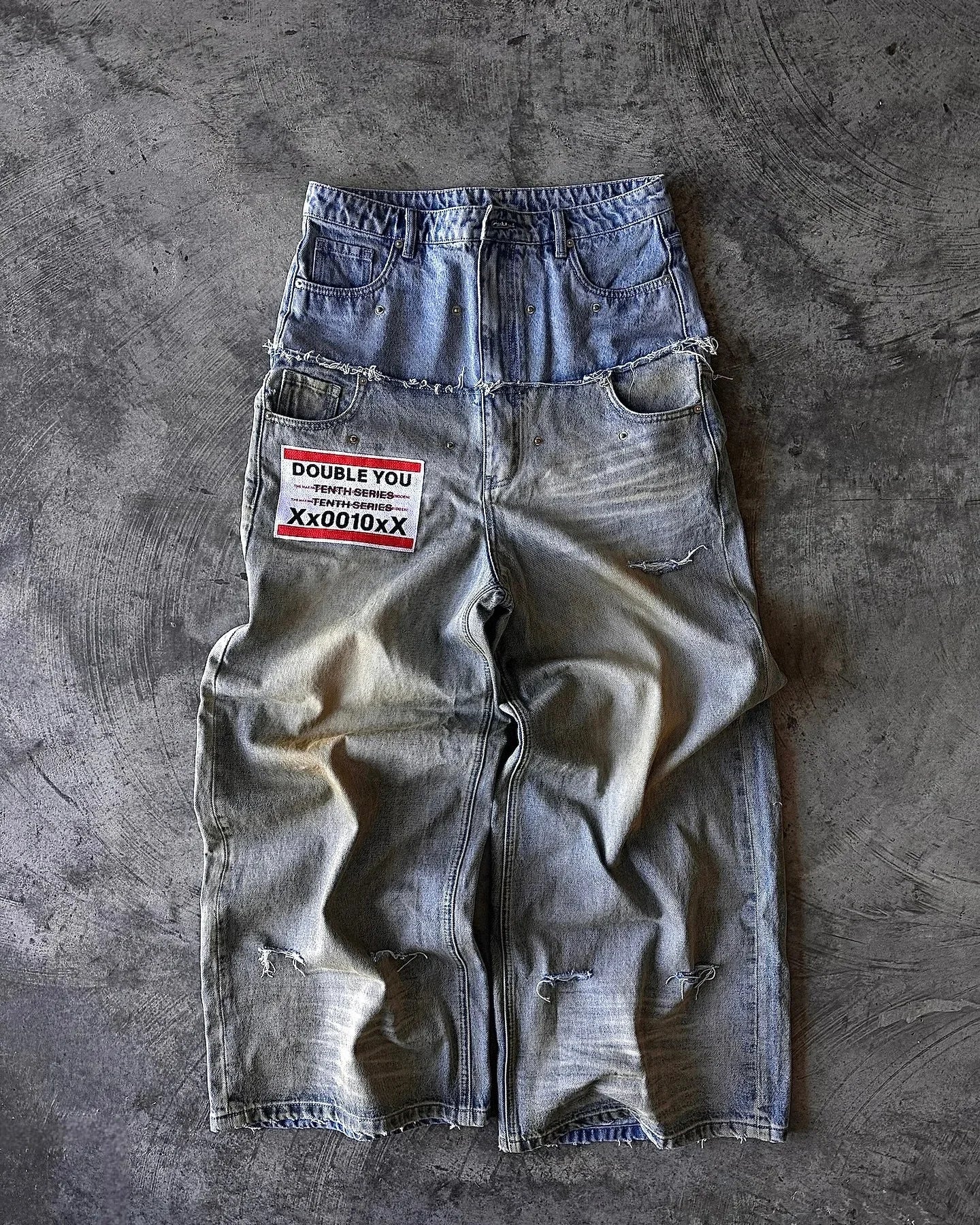 90s Gothic Washed Pants Jeans