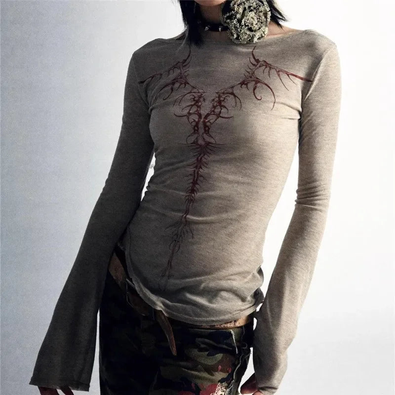 2000s Grunge Women Shirt