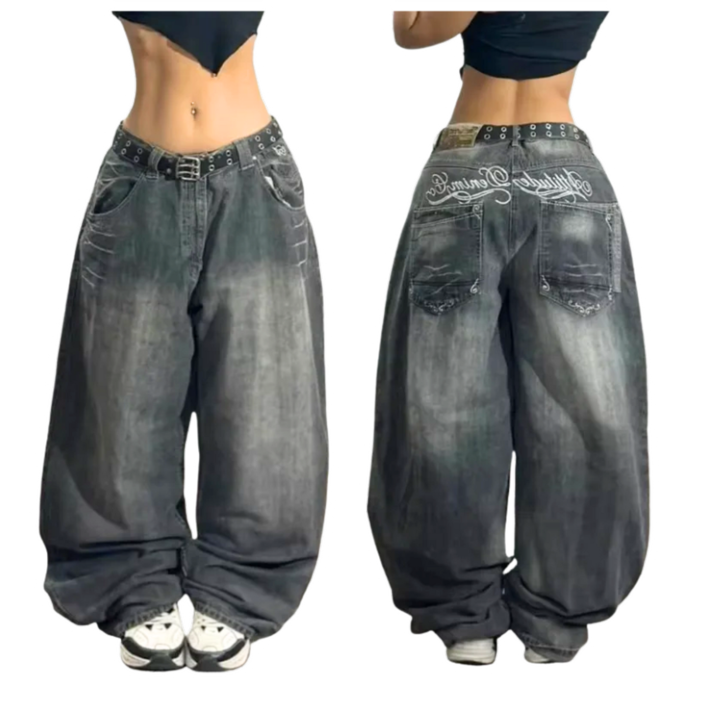 Y2K Washed Jeans Loose (10 kolorystyk)