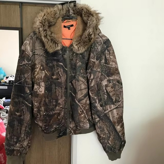 Gothic Retro Camouflage Zipper Hoodie