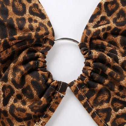 Leopard Sexy Crop Top Y2K