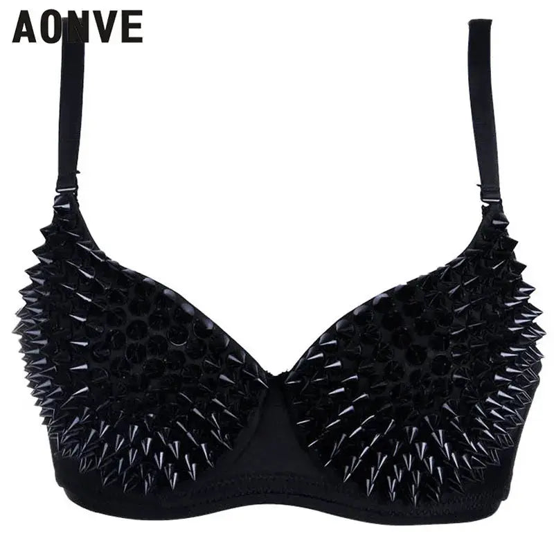 AONVE Newest Sexy Lingerie Sexy Women's Rhinestone Cover Bra Top Gold/Silver Plunge Wire Free Bralete Fashion Sequined Cover top - DRACO COUTURE