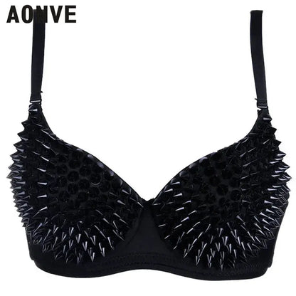 AONVE Newest Sexy Lingerie Sexy Women's Rhinestone Cover Bra Top Gold/Silver Plunge Wire Free Bralete Fashion Sequined Cover top - DRACO COUTURE