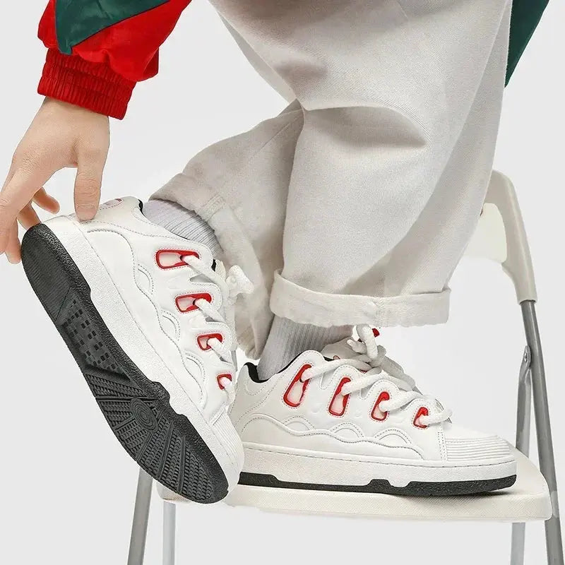 Women Luxury Zapatillas Deportivas Mujer Man Skateboard Bread Shoes Retro National Trend Sport Shoes Board Women Skate Sneakers - DRACO COUTURE