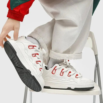 Women Luxury Zapatillas Deportivas Mujer Man Skateboard Bread Shoes Retro National Trend Sport Shoes Board Women Skate Sneakers - DRACO COUTURE