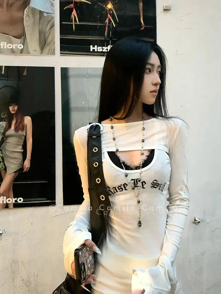 Two Pieces Top Y2k - DRACO COUTURE