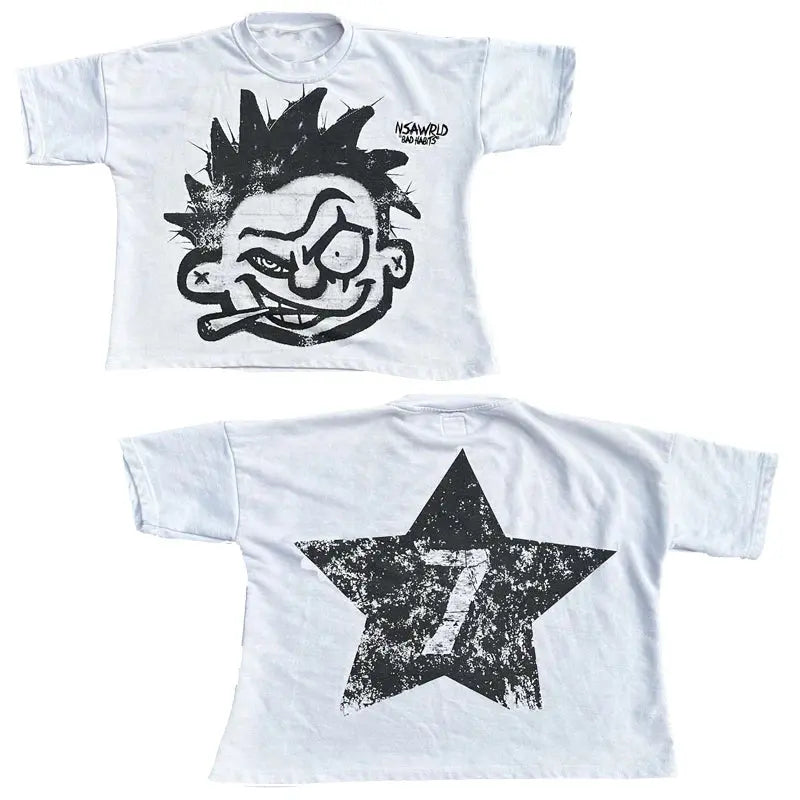 Y2K T-shirt Graphic Print - DRACO COUTURE