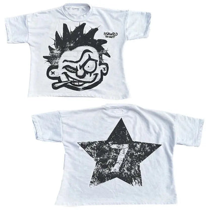 Y2K T-shirt Graphic Print - DRACO COUTURE