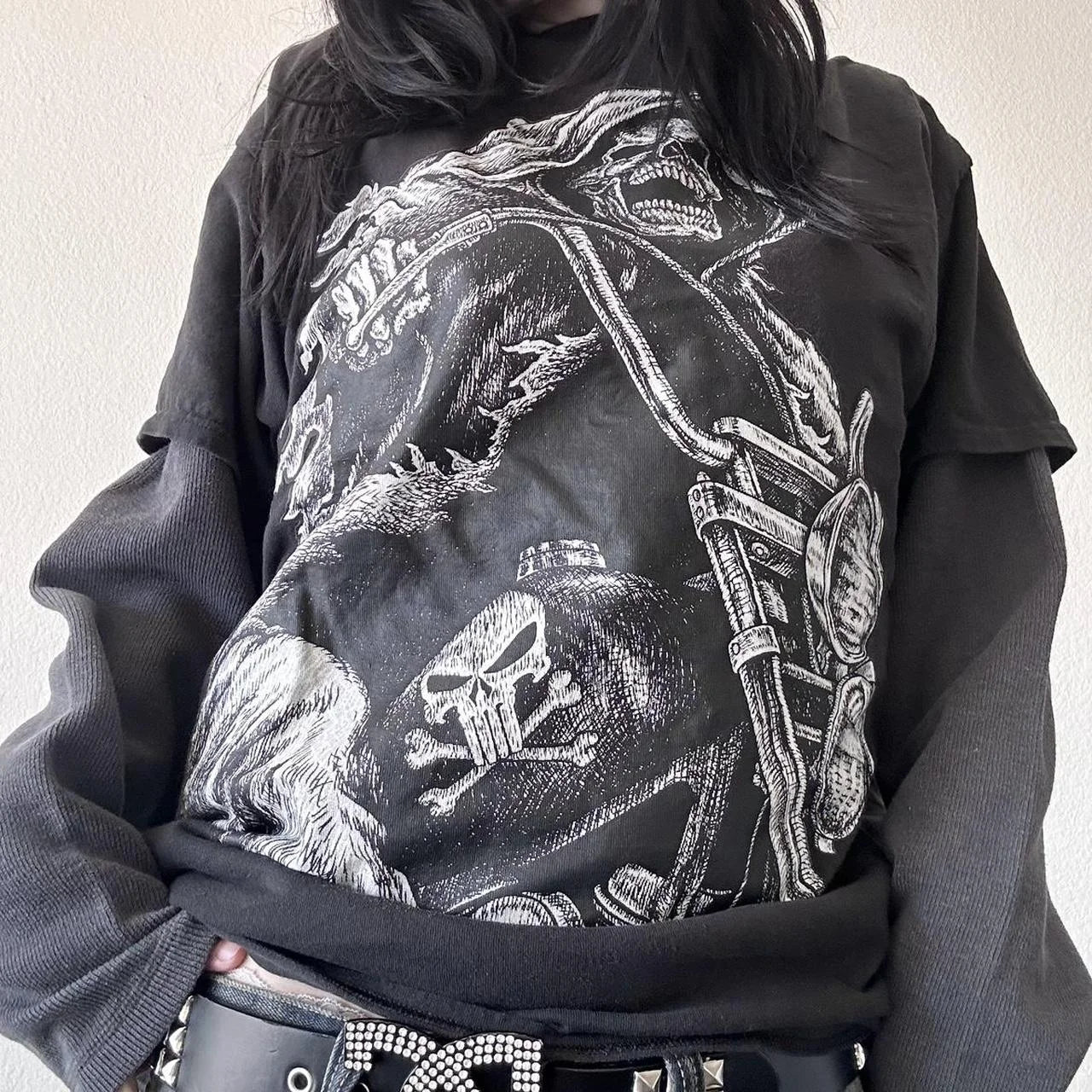 2000s Grunge Women Shirt