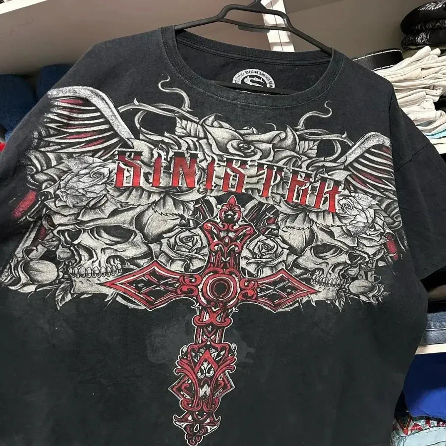 Y2K Affliction Long sleeved T shirt - DRACO COUTURE