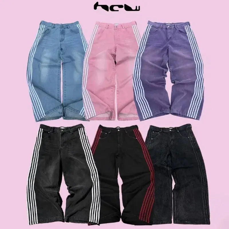 Baggy Jeans Stripes - DRACO COUTURE
