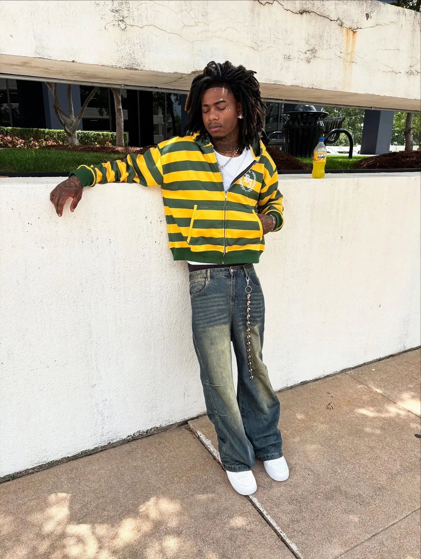 Y2K Street Kid Kapuzenpullover mit Reißverschluss, Streifenmuster, Nietenstickerei, Sweatshirt, neue Herren-Hip-Hop-Mode, Streetwear, Unisex, kastenförmig