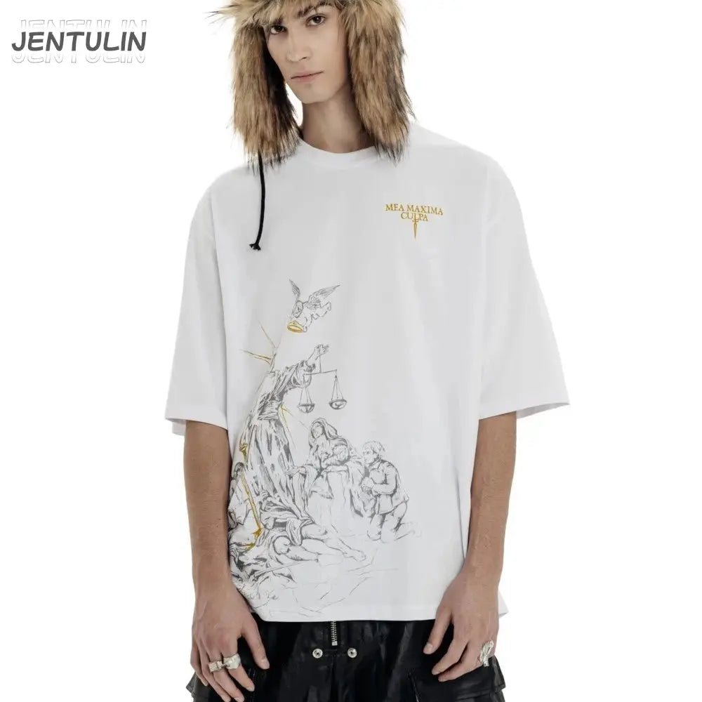 White Tee Y2K - DRACO COUTURE