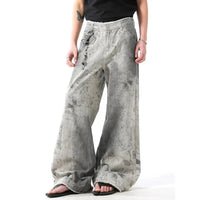 Women's Grey Jeans Vintage Korean 90s - DRACO COUTURE