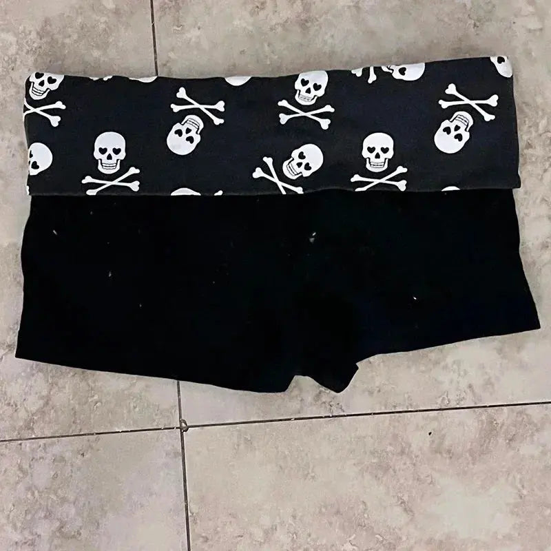 Sexy Half pants Harajuku Letter Print High street Casual Y2K Shorts Punk Fashion Pants Hiphop Vintage Grunge Goth EMO Streetwear - DRACO COUTURE