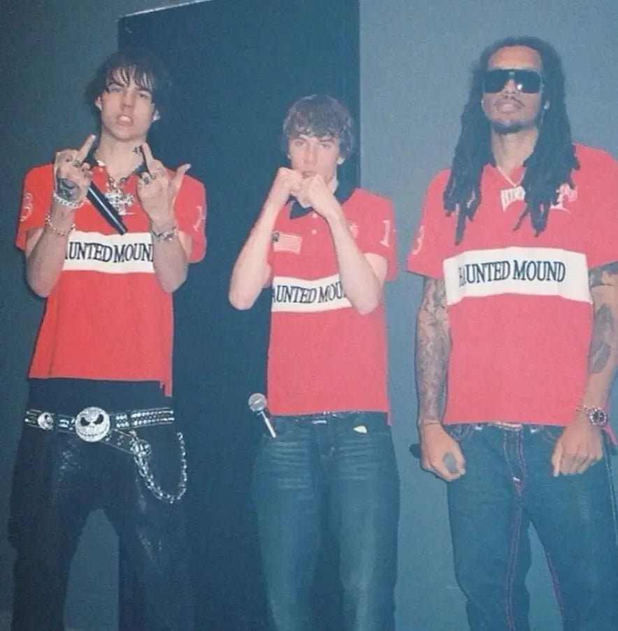 Geister-Poloshirt Y2K