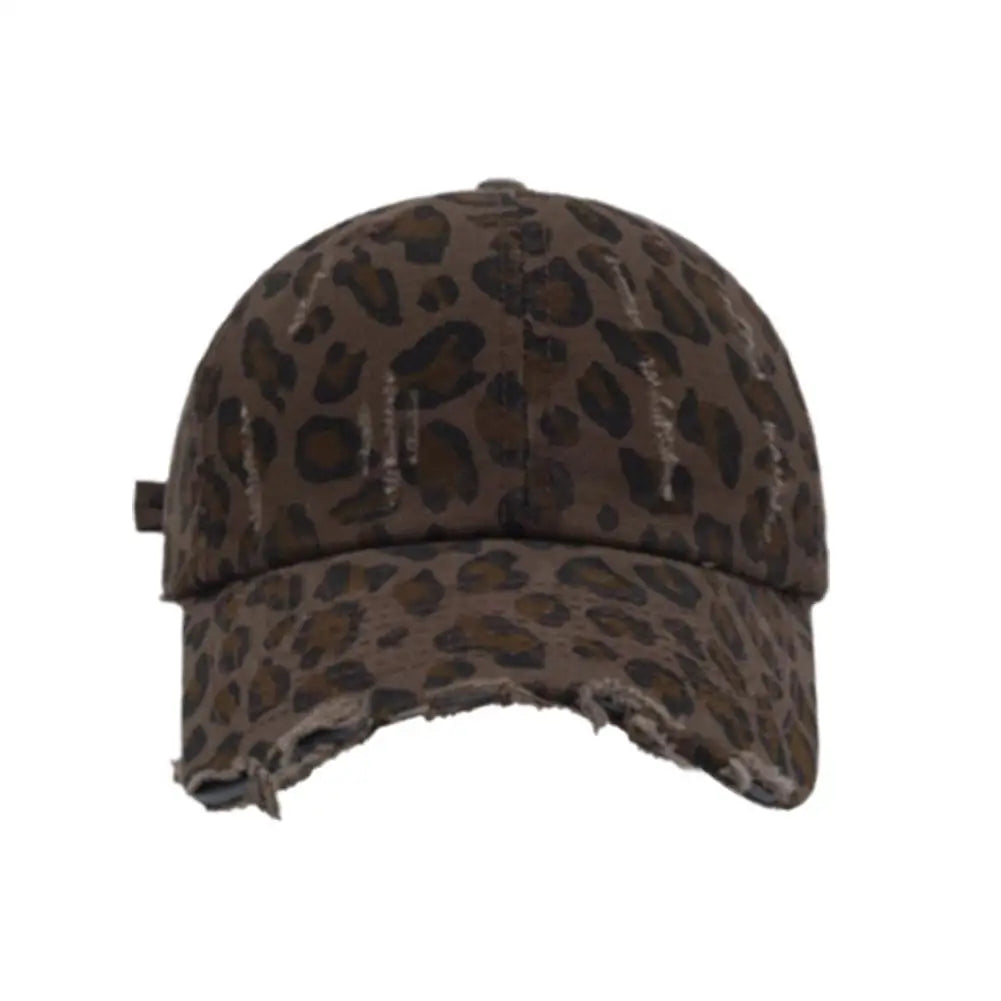 Unisex-Baseballkappen mit Leopardenmuster – Frühling/Herbst – Outdoor-Accessoires – Verstellbare Freizeithüte – Sonnenschutz – Accessoires für Outdoor-Sportarten