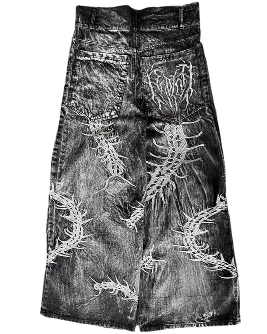 90s Gothic Washed  Pants Jeans