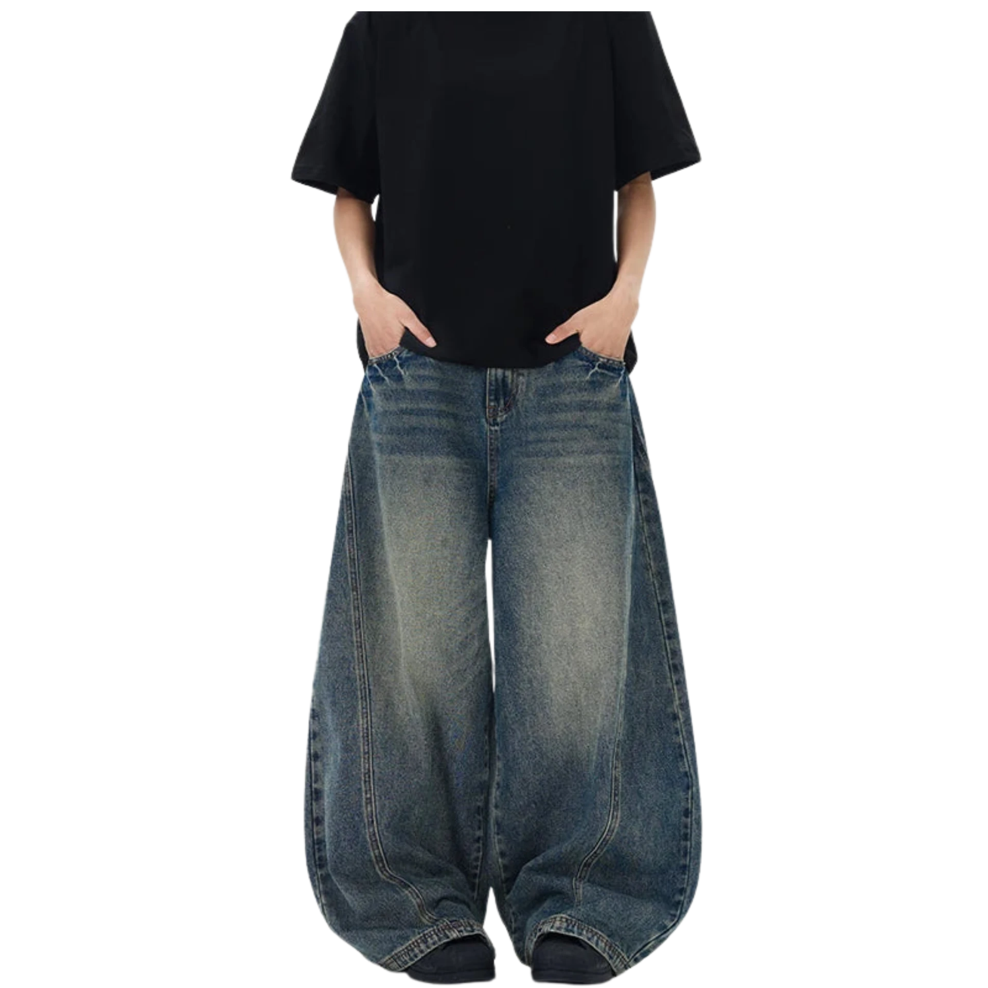 Vintage Blaue Baggy Jeans Y2K 