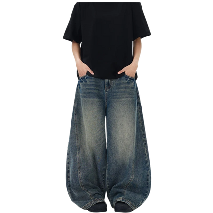 Vintage Blue Baggy Jeans Y2K