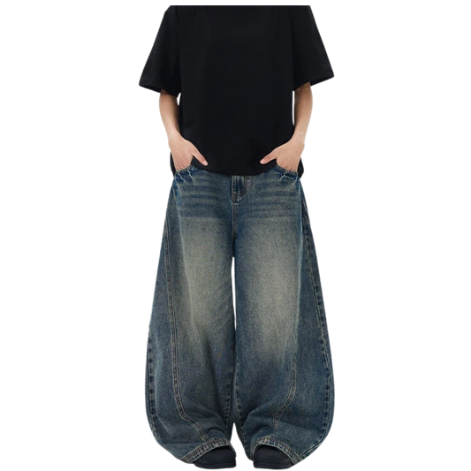 Vintage Blaue Baggy Jeans Y2K 