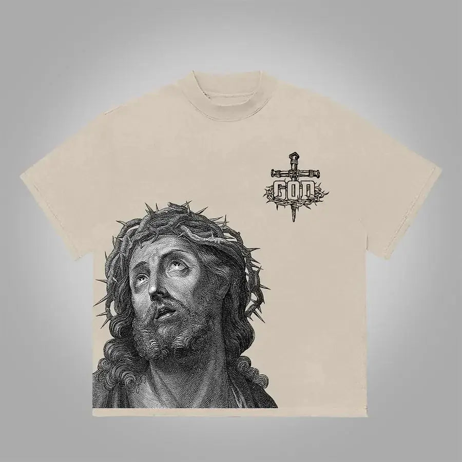 Holy Angel Cotton T-shirt - DRACO COUTURE