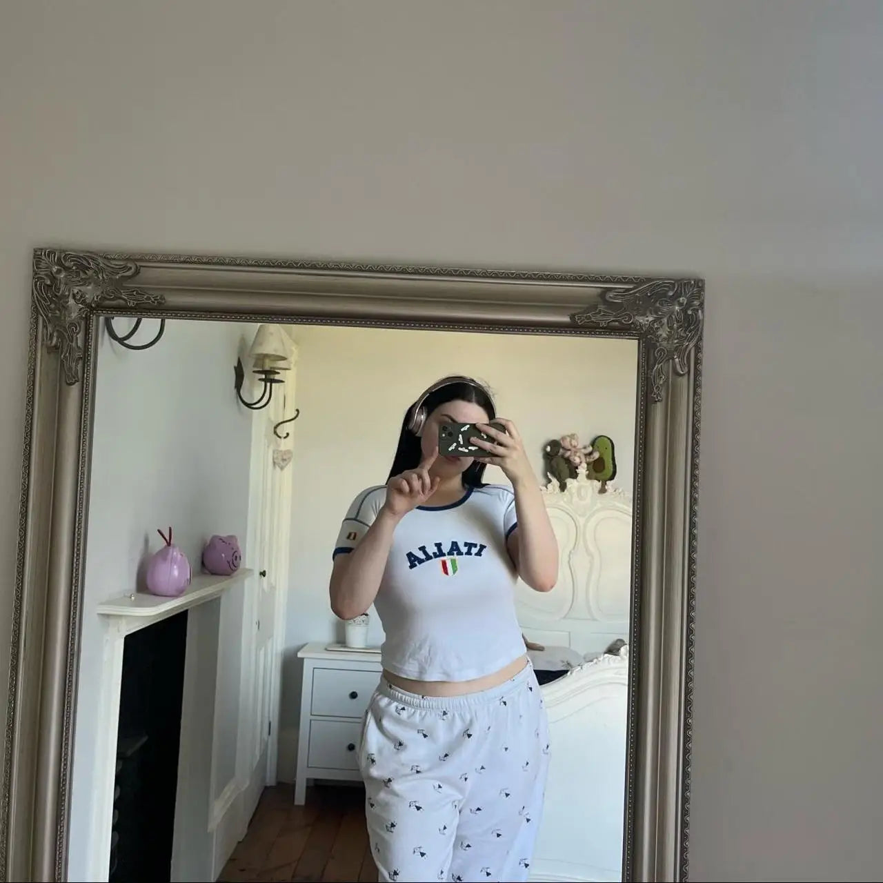 ITALIA Crop Top Y2k