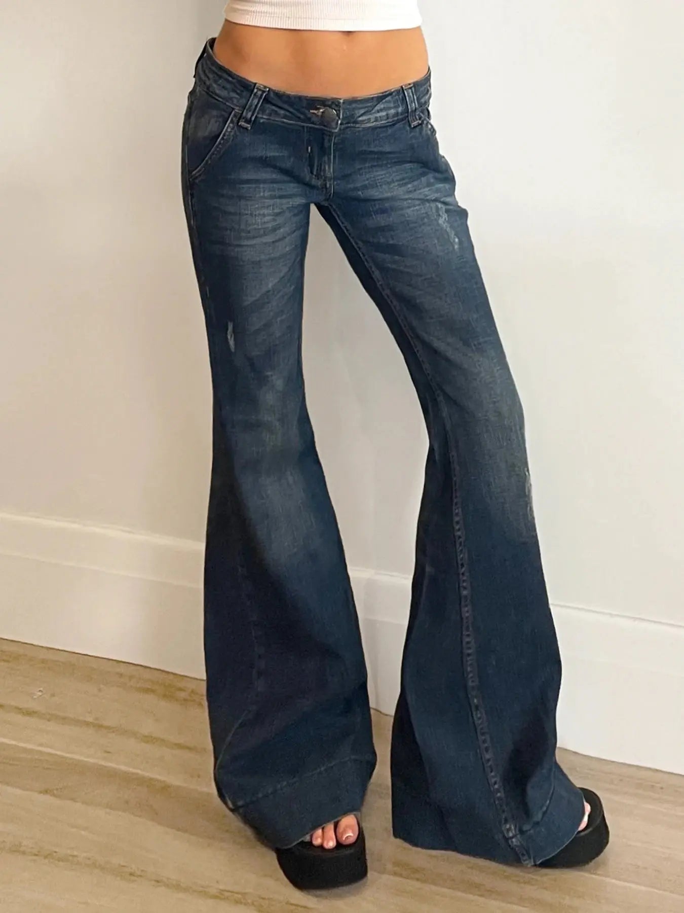 Rockmore Vintage Low Rise Flare Jeans - DRACO COUTURE