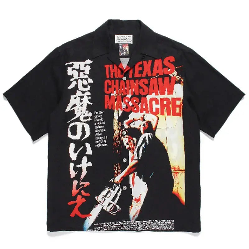 Best Quality Men Woman Hawaii Shirt Classics Character Print Outdoor Casual Vacation Loose Open Collar Tops Tee - DRACO COUTURE