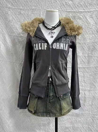 Wolf Zip Hoodie