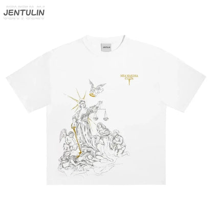 White Tee Y2K - DRACO COUTURE