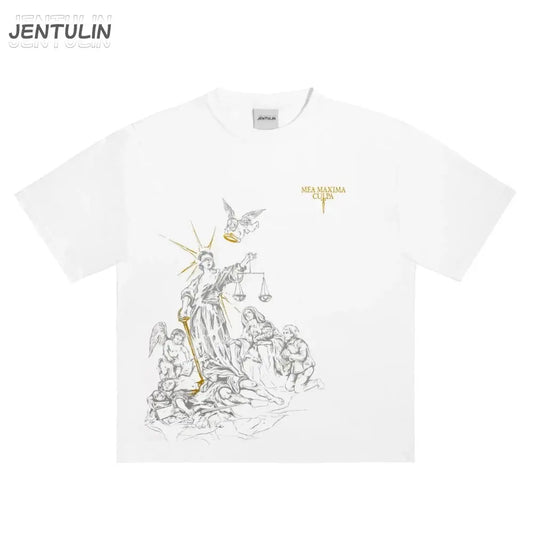 White Tee Y2K - DRACO COUTURE