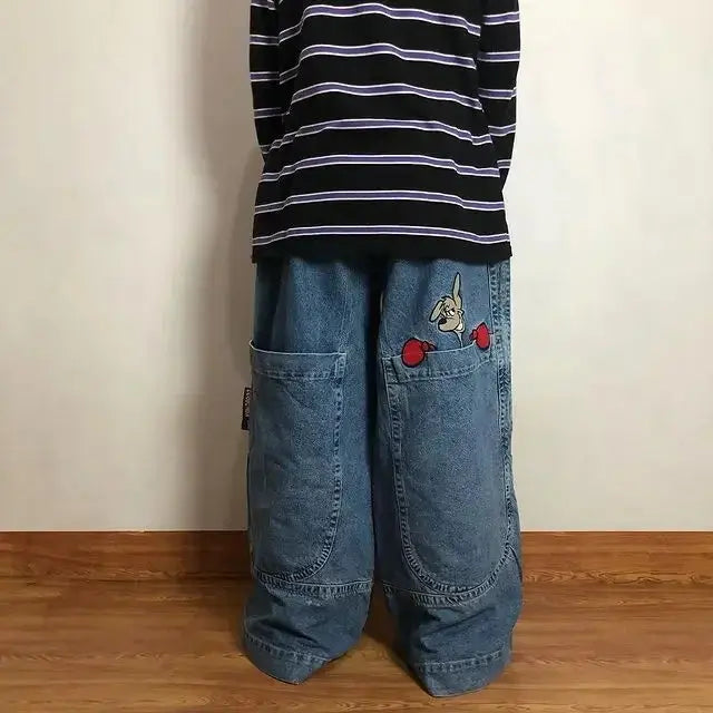 baggy jeans kangaroo - DRACO COUTURE