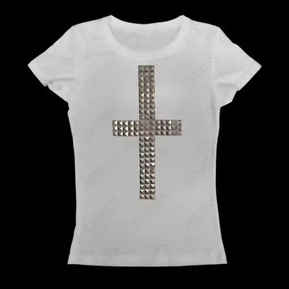 Y2k Crop Top Graphic - DRACO COUTURE